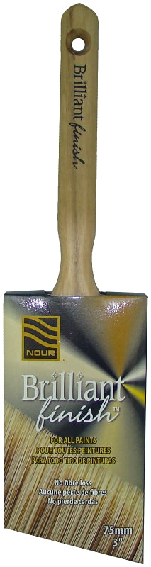 Nour 1331-75N Paint Brush, 3 in W, Polyester Bristle, Sash Handle
