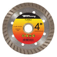 Forney Turbo 4 in. D X 5/8 in. Tile Cutting Diamond Continuous Rim Circular Saw Blade 1 pc