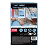 Trimaco ONE TUFF 90019 Drop Cloth, 12 ft L, 9 ft W, Sontara Fabric, Blue