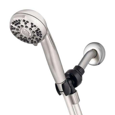 Waterpik PowerPulse+ Brushed Nickel 6 settings Handheld Showerhead 1.8 gpm