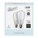 BULB LED ST19 DL CLEAR 5K 100W