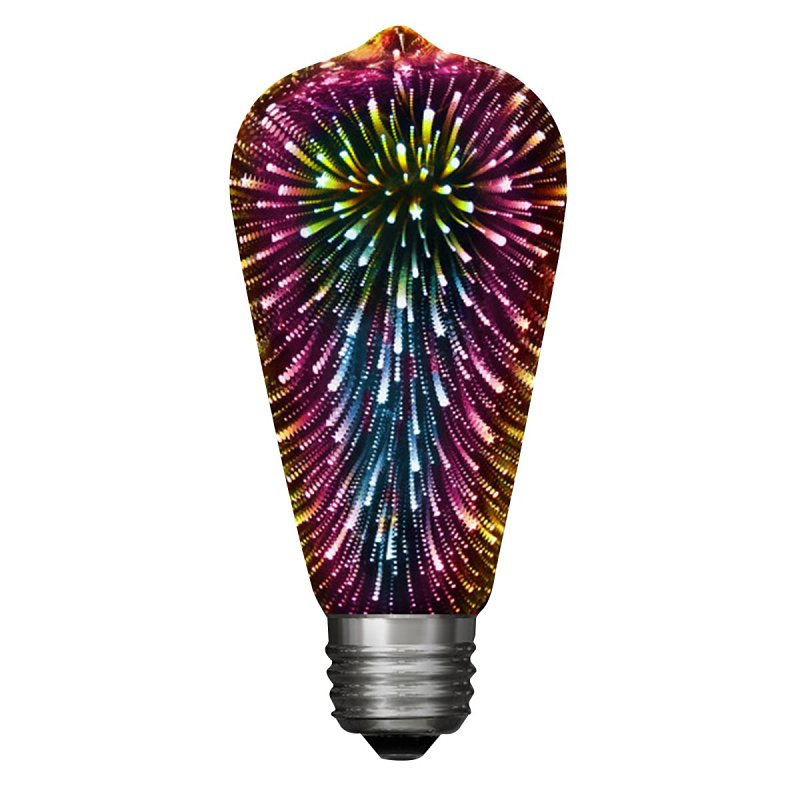 Feit Electric ST19/PRISM/LED LED Bulb, Decorative, ST19 Lamp, E26 Medium Lamp Base, Dimmable, Prismatic White