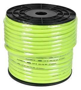 Flexzilla Pro Series HFZ38250YW Air Hose, 3/8 in ID, 250 ft L, MNPT, 300 psi Pressure, Polymer, ZillaGreen