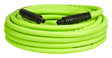 Flexzilla HFZ3850YW2 Premium Air Hose, 3/8 in ID, 50 ft L, MNPT, 300 psi Pressure, Polymer, Green