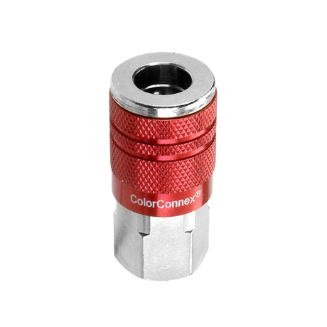 ColorConnex A73410D-X Coupler, Interchange, Type-D, 1/4 in, FNPT, Aluminum/Steel, Anodized