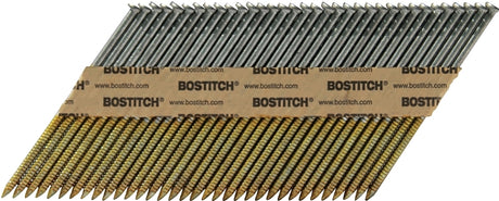 Bostitch PT-8DR113FH5 Framing Nail, 2-1/2 in L, Steel, Bright, Clipped Head, Ring Shank