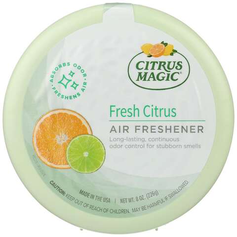 Citrus Magic Fresh Citrus Scent Air Freshener 8 oz Solid, Pack of 6