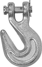 Campbell T9503515 Clevis Grab Hook, 3/8 in, 6600 lb Working Load, 70 Grade, Steel, Yellow Chrome