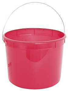 ENCORE Plastics 05160 Paint Pail, 5 qt Capacity, Plastic, Red, Pack of 24