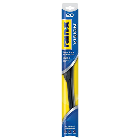 Rain-X Vision 810020 Wiper Blade, 20 in, Beam Blade, 20 in L Blade, Rubber/Steel
