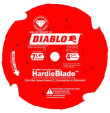 Diablo D0704DHA Circular Saw Blade, 7-1/4 in Dia, 5/8 in Arbor, 4-Teeth, Polycrystalline Cutting Edge, Pack of 5