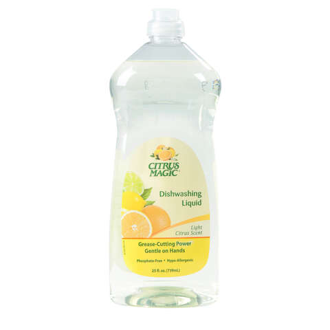 Citrus Magic Light Citrus Scent Liquid Natural Dishwashing Liquid 25 oz 1 pk, Pack of 12