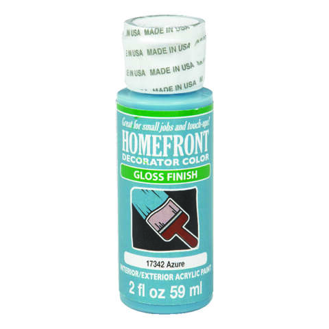 Homefront Gloss Azure Hobby Paint 2 oz, Pack of 3