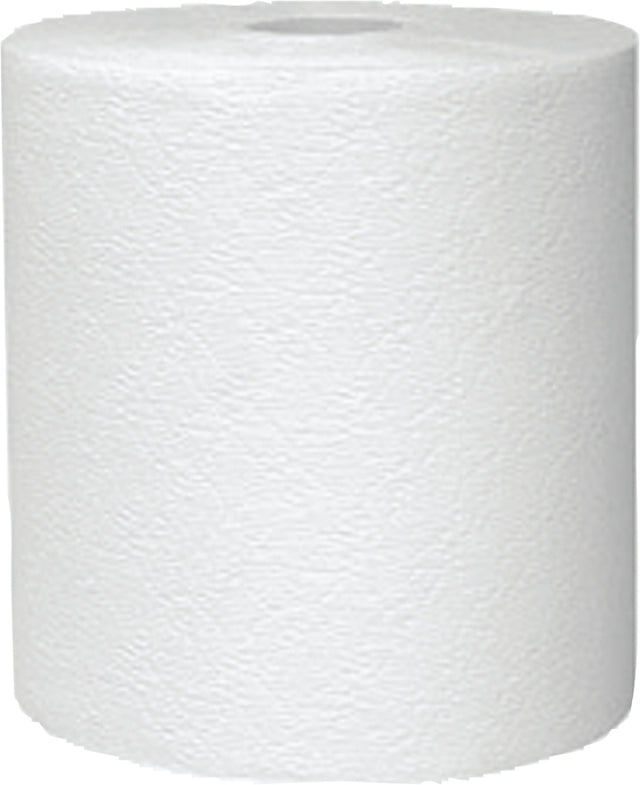 North American Paper 881600 Towel, 700 ft L, 7.7 in W, 1-Ply, White