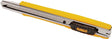 DEWALT DWHT10037 Utility Knife, 3-1/4 in L Blade, 9 mm W Blade, Metal Blade, Ribbed Handle, Black/Yellow Handle