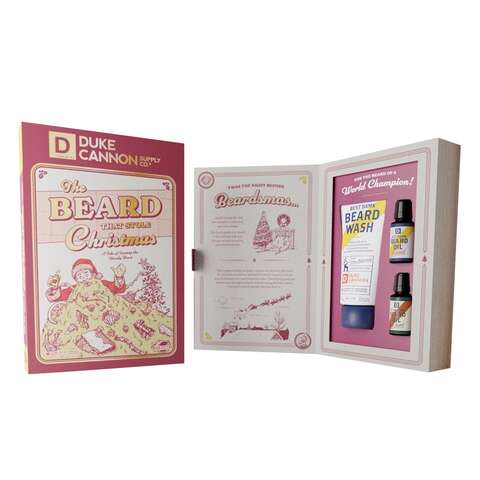 Duke Cannon Best Damn The Beard that Stole Christmas Gift Set 1 pk, Pack of 6
