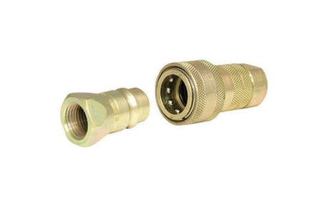 Apache Steel 1/2 in. D X 1/2 in. D Hydraulic Coupler 1 pk