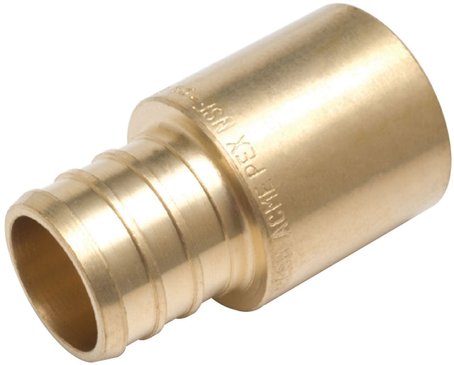 SharkBite UC608LFA Hose to Pipe Adapter, 3/4 in, PEX Barb x Male Sweat, DZR Brass, 200 psi Pressure