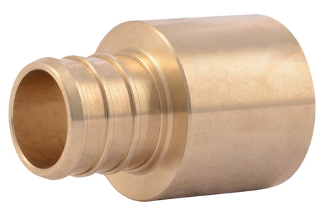SharkBite UC606LFA Hose to Pipe Adapter, 3/4 in, PEX Barb x Female Sweat, PEX-B, DZR Brass, 200 psi Pressure