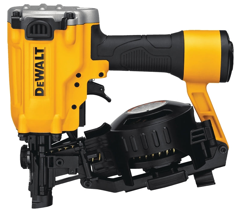 DEWALT DW45RN Roofing Nailer, 120 Magazine, 15 deg Collation, Coil Collation