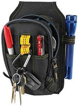 CLC Tool Works Series 1504 Tool Pouch, 9-Pocket, Polyester, Black, 5-1/2 in W, 7-1/2 in H, 2 in D