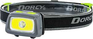 Dorcy 41-3912 Headlamp, AAA Battery, Alkaline Battery, LED Lamp, 500, Spot Beam, 3 hr Run Time, Black