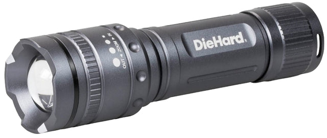 Dorcy DieHard Series 41-6121 Flashlight, AAA Battery, LED Lamp, 600 Lumens Lumens, 150 m Beam Distance, 3 hr Run Time