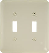 Amerelle 935TTAL Wallplate, 5 in L, 4-5/8 in W, 2 -Gang, Steel, Light Almond