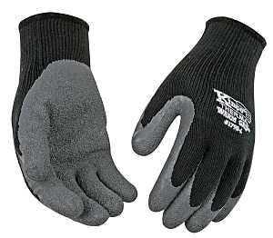 Warm Grip 1790-XL Protective Gloves, Men's, XL, 11 in L, Wing Thumb, Knit Wrist Cuff, Acrylic, Black