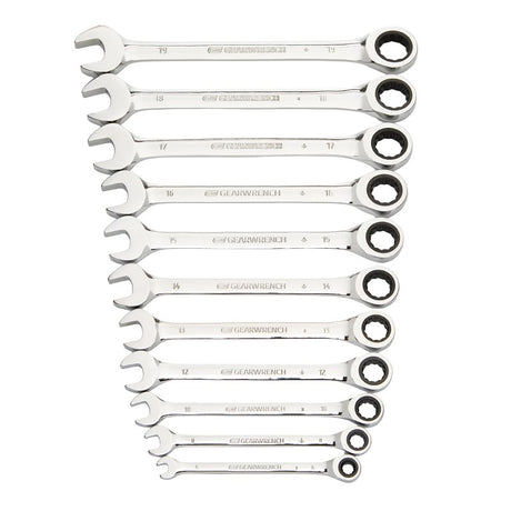 GearWrench 88687 Ratcheting Wrench Set, 11-Piece, Specifications: Metric Measurement