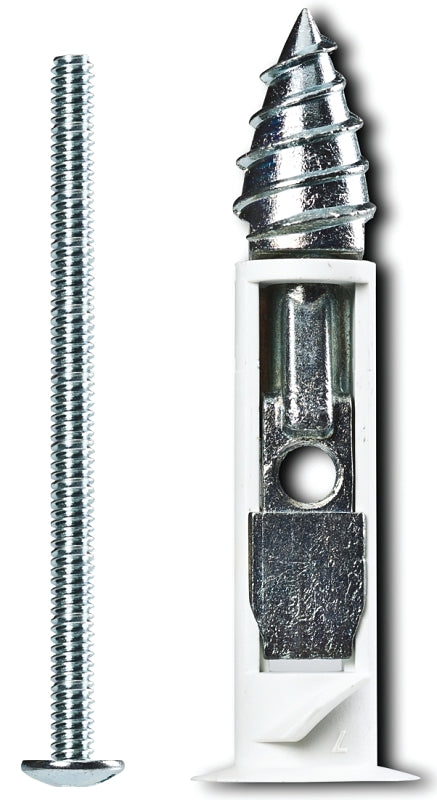 Cobra Anchors 364S Driller Toggle Bolt, 3 in L, Zinc, Chrome Zinc, 100 lb