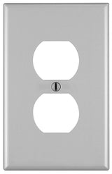 Leviton 00PJ8-00T Device Receptacle Wallplate, 4-7/8 in L, 3-1/8 in W, 1 -Gang, Nylon, Light Almond