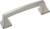 Amerock BP53030G10 Cabinet Pull, 3-3/4 in L Handle, 1-1/8 in H Handle, 1-1/16 in Projection, Zinc, Satin Nickel