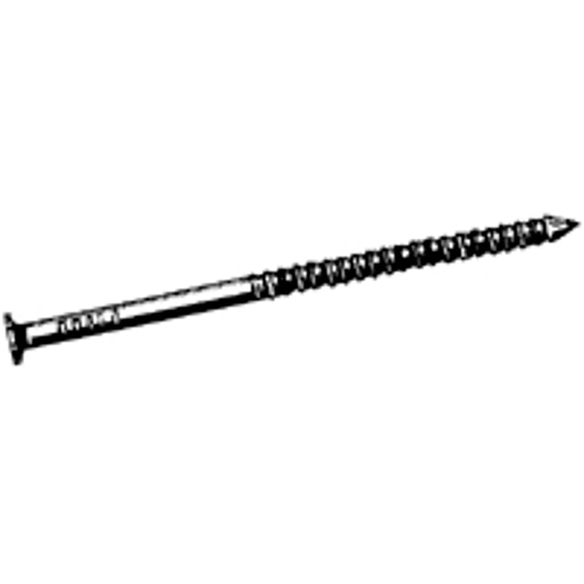 ProFIT 0092242 Pole Barn Nail, 60D, 6 in L, Steel, Galvanized, Flat Head, Ring Shank, 50 lb