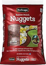 NuScape NS08RW Rubber Mulch Nugget, Redwood, 0.8 cu-ft Bag