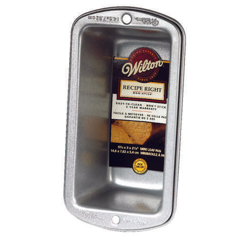 Wilton 3 in. W X 5-3/4 in. L Loaf Pan Silver 1 pc