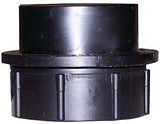Canplas 103215BC Swivel Tray Plug, 1-1/2 in, Spigot x FNPT, ABS, Black, SCH 40 Schedule