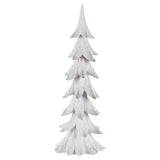 Gerson White Holiday Christmas Tree Table Decor 23.82 in., Pack of 4