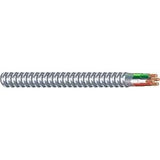 Southwire Armorlite 68583422 Armored Cable, 12 AWG Cable, 3-Conductor, 50 ft L, Copper Conductor, PVC Insulation