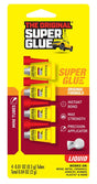 Superglue Corp 11710072 Single-Use Super Glue, Liquid, Characteristic, Clear/Transparent, 0.5 g, Tube