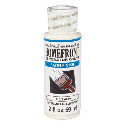 Homefront Satin White Hobby Paint 2 oz, Pack of 3