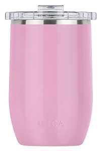 Orca VIN12DR Wine Glass, 12 oz, Stainless Steel, Dusty Rose, Dishwasher Safe