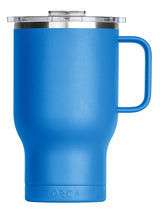 Orca Traveler Series TR24AZ Coffee Mug, 24 oz, Whale Tail Flip Lid, Stainless Steel, Azure, Insulated