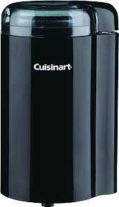 Cuisinart DCG-20BKN Coffee Grinder, 2.5 oz Hopper, 130 W, Stainless Steel, Black