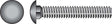 HILLMAN 3/8 in. X 3-1/2 in. L Stainless Steel Carriage Bolt 25 pk