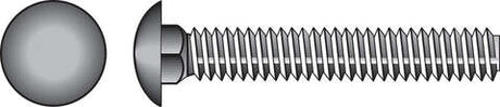 HILLMAN 3/8 in. X 3-1/2 in. L Stainless Steel Carriage Bolt 25 pk