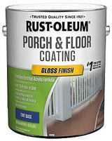 Rust-Oleum 320471 Porch and Floor Coating, Gloss, Liquid, 1 gal, Can, Pack of 2