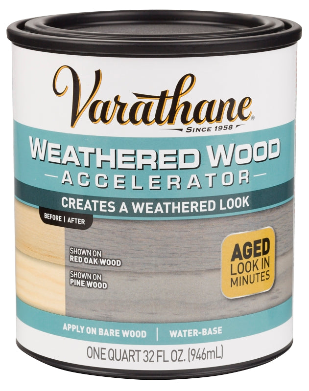 Varathane 313835 Weathered Accelerator, Clear, Liquid, 1 qt