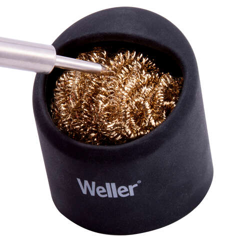 Weller Tip Cleaning Brass Sponge Soldering Tip Cleaner with Holder 2 pc