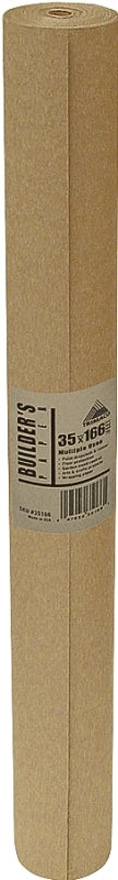 Trimaco 35166-20 Floor Paper, 166 ft L, 35 in W, Kraft Paper, Floor Mounting